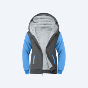 Fleece-Lined Zip Hoodie Jacket